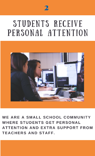 Reason 2, Student Receive Personal Attention